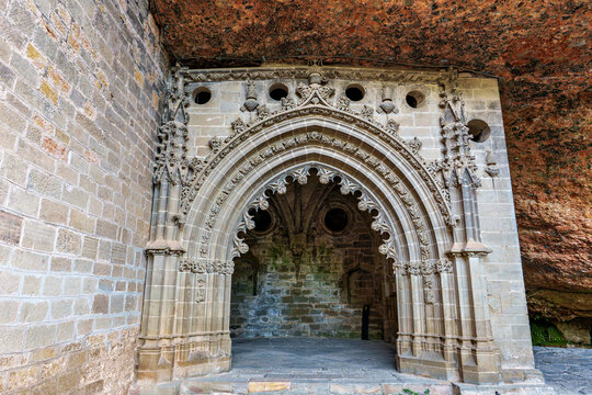 The Royal Monastery Of San Juan De La Pena near Jaca. Huesca, Aragon. Spain