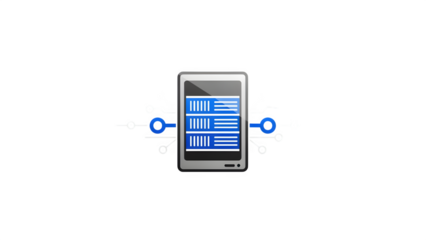 Smartphone with audio equalizer on isolated on transparent background