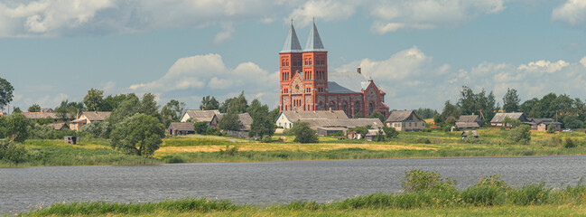 Obraz premium Corpus Christi Church in the village of Ikazn, Belarus
