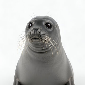 Baikal seal aquatic wildlife animal portrait