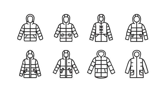 Collection of winter jackets