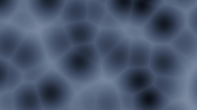 Soft flowing Voronoi noise animation. Abstract black and white background loop.