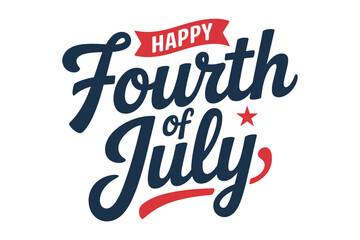 Fourth of July Celebration Graphic &ndash; Symbol of Patriotism and Festive Spirit