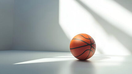 Fototapeta premium basketball on the floor