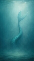 Mystical underwater mermaid tail mobile wallpaper