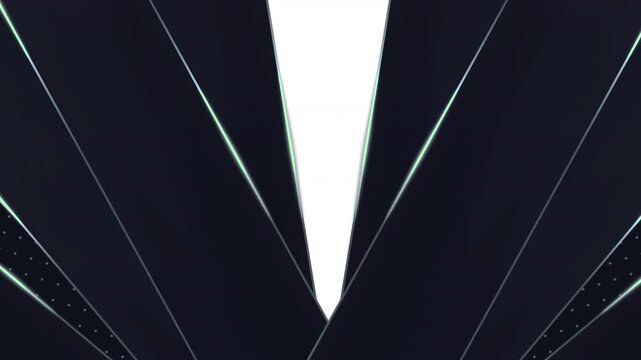 Modern Dark Diagonal Slice Transition with Silver Lines and Sharp Split Reveal