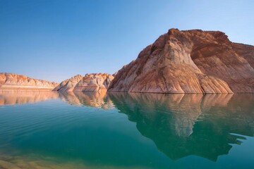Stunning Reflection of Antelope Canyon in Lake Powell, Arizona
