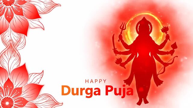 Happy Durga Puja Festival Maa Durga Goddess Religious Celebration