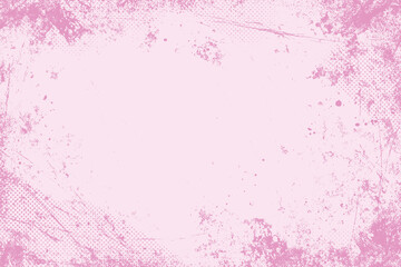 Fototapeta premium Grunge Soft Pink Texture Background. Abstract rough distressed paint strokes, scratch lines and heavy ink splatter. Overlay retro backdrop. Rugged abstract backdrop. Old grungy texture. Perfect for
