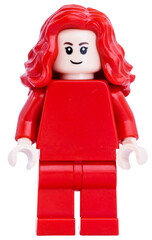 Naklejka premium Dortmund - Deutschland 19. Januar 2026 - Lego Minifigure Frau mit roten langen Haaren