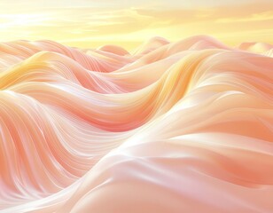 Obraz premium Warm flowing abstract background with soft gradient motion