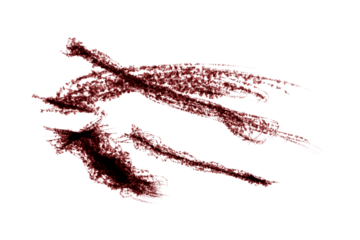 blood stains isolated on white