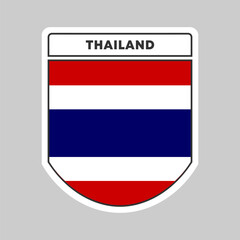 Obraz premium National flag of Thailand illustration design