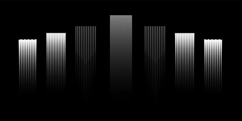 Obraz premium vector of graphical urban cityscape