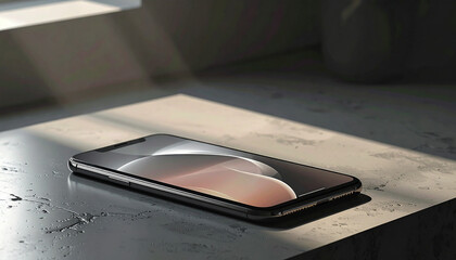 Smartphone on a wooden table indoors.