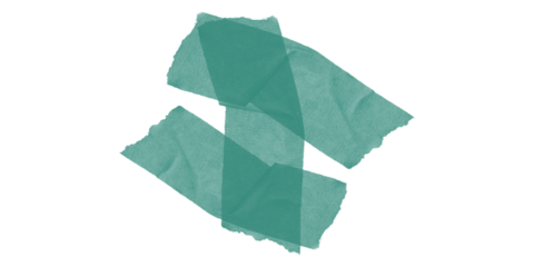 Teal abstract layered paper shape with textured folds and modern artistic background