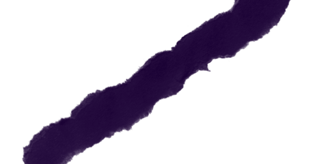 Abstract dark indigo violet brushstroke on black modern art minimalist aesthetic design element digital texture concept