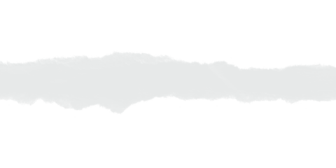 Detailed white torn paper strip with rough jagged edges isolated on black for creative design elements texture overlay