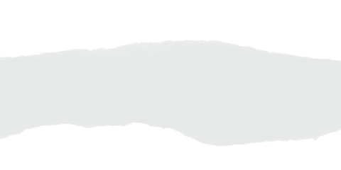 Textured torn white paper strip with rough jagged edges isolated on black background grunge overlay design element copy