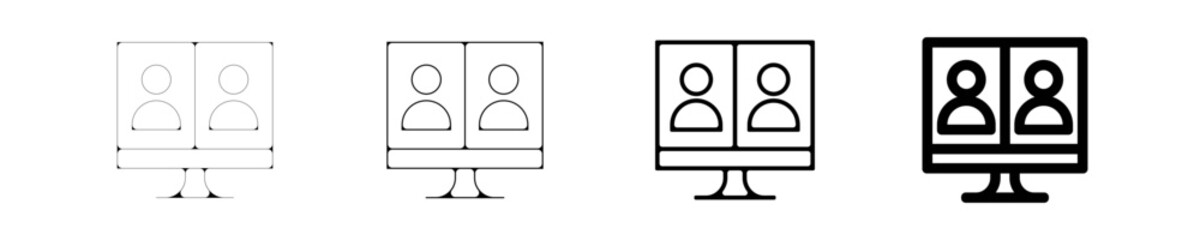 Ic&ocirc;ne &eacute;cran partag&eacute; &ndash; Visioconf&eacute;rence et collaboration &agrave; distance