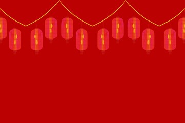 chinese new year lantern background