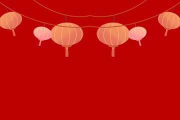chinese new year lantern background