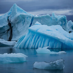 Beautifully Great icebergs in Greenland