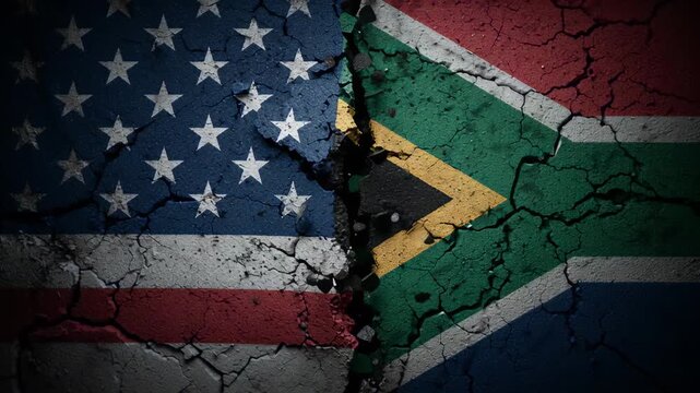 Flags of the United States and South Africa show cultural connections and differences in art and expression