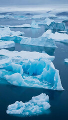 Beautifully Great icebergs in Greenland