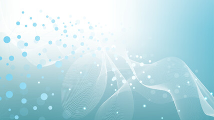 Molecular structure and genetic engineering, atom, neural network, neurons, DNA molecule. Scientific research concept for healthcare, medical, technology, chemistry, science template presentation