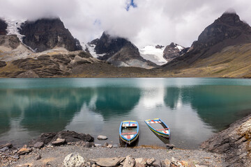 lake and mountains