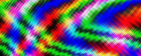 Wide website banner multicolor burst energy illustration