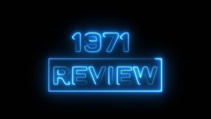 Business plan text illustration on black background. 1971 review concept business and financial year. Growing economy investment target and goal achievement on strategy. 