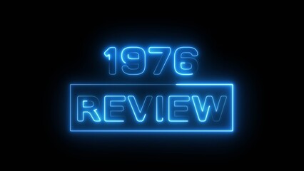 Business plan text illustration on black background. 1976 review concept business and financial year. Growing economy investment target and goal achievement on strategy. 