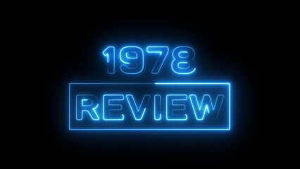 Business plan text illustration on black background. 1978 review concept business and financial year. Growing economy investment target and goal achievement on strategy. 