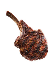 Grilled Tomahawk Ribeye Steak with Bone