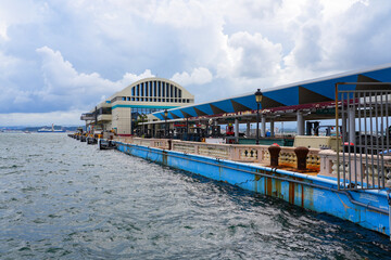 Fototapeta premium Modern cruise ship terminal at the Port of San Juan, Puerto Rico
