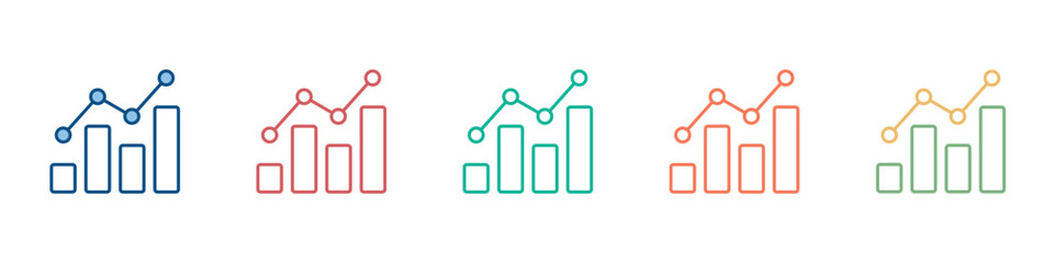 Metrics Icon Set Multiple Style Collection 