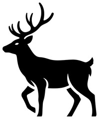 Silhouette of a stag