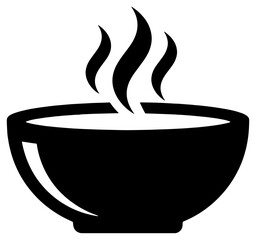 Steaming bowl of soup