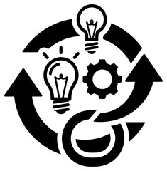 Innovation and progress symbol
