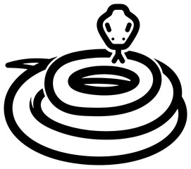 Snake coiling around a bird