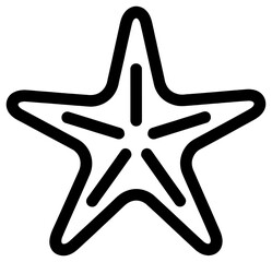 Simple starfish illustration