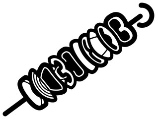 Black and white spiral design