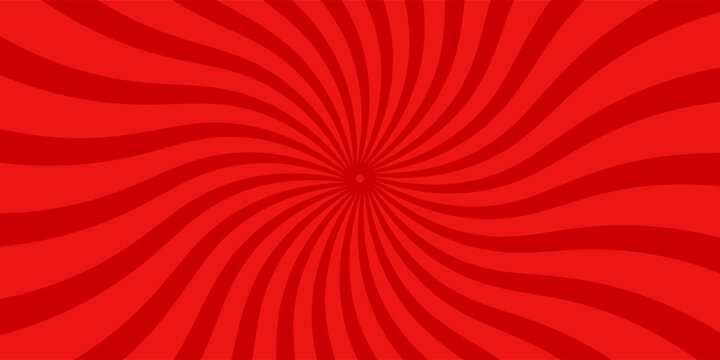 Red grunge background with sunburst