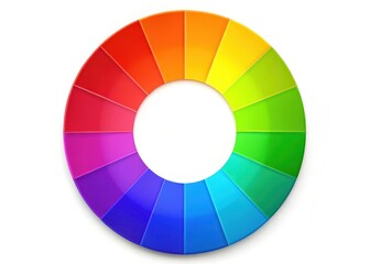 Obraz premium Colorful RGB color wheel with primary colors displayed in a circular arrangement