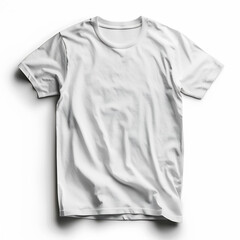 Fototapeta premium High resolution isolated T shirt PNG design minimalist custom typography photoreal cutout with soft shadow white background ultra detailed clean edges perfect lighting stock ready no logos