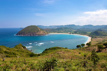 Mawun Bay, Island Lombok, Indonesia, Southeast Asia.