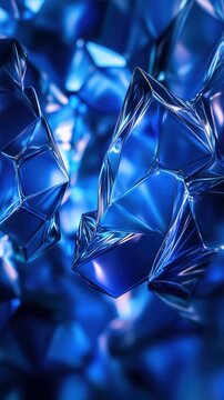 blue crystal crystals background.
