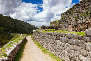 Incas archaeological Site of Puca Pucara, Cusco, Peru